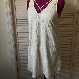 Lush white lace dress